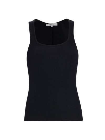 Shop Frame Women's Ribbed Fitted Tank In Black
