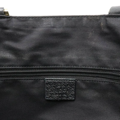 Shop Gucci Abbey Black Canvas Tote Bag ()