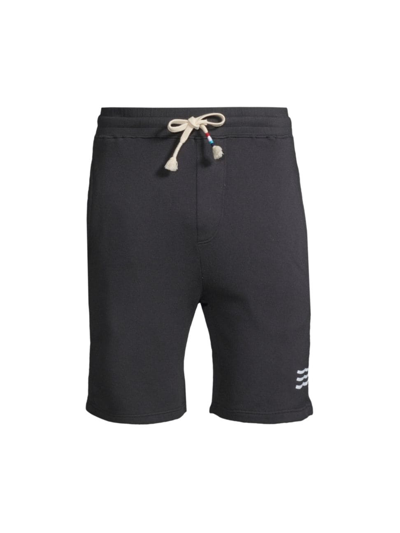 Shop Sol Angeles Men's Waves Fleece Shorts In Black