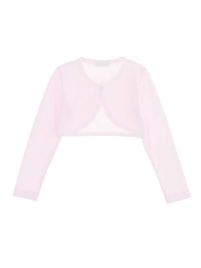 Monnalisa Shaved Crepe Cardigan In Rosa Fairy Tale