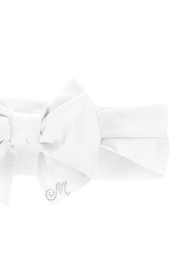 Monnalisa Hair Band With Bow In White