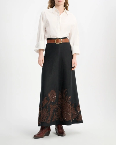 Shop Dorothee Schumacher Exquisite Luxury Skirt In Black