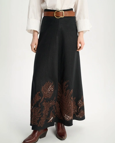 Shop Dorothee Schumacher Exquisite Luxury Skirt In Black