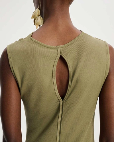 Shop Dorothee Schumacher Simply Timeless Dress In Green