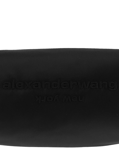 Shop Alexander Wang Scrunchie Mini Bag In Satin In Black