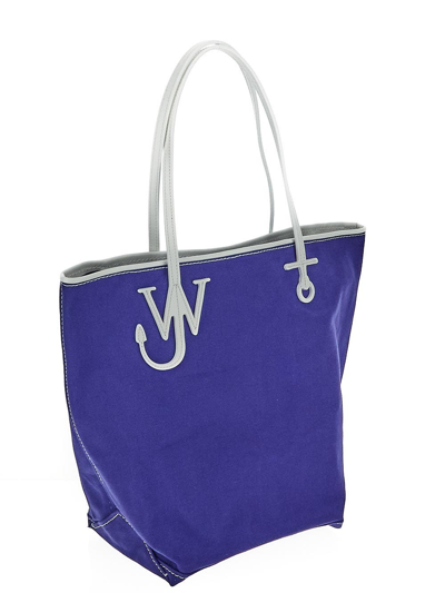 Shop Jw Anderson Tall Anchor Tote Bag In Blue