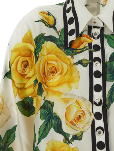 Shop Dolce & Gabbana Silk Shirt In Multicolor