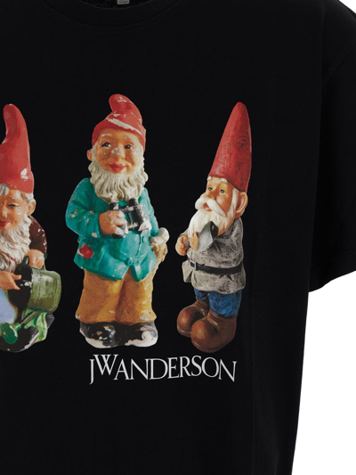Shop Jw Anderson Printed T-shirt In Black
