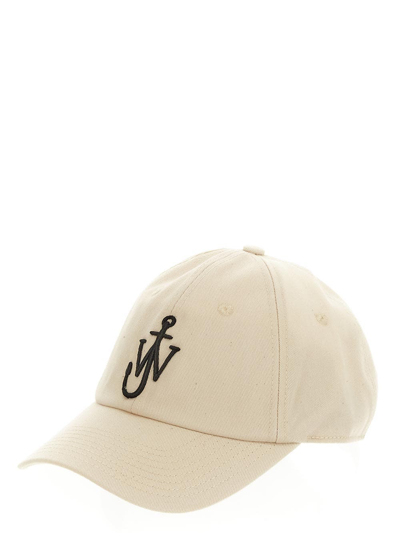 Shop Jw Anderson Cotton Hat In Ivory