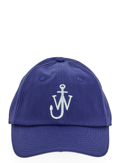 Shop Jw Anderson Cotton Hat In Purple