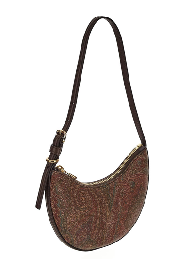 Shop Etro Mini  Essential Hobo Bag In Brown