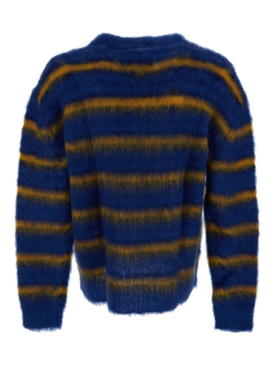 Shop Marni Furry Knit In Multicolor