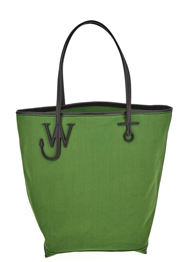 Shop Jw Anderson Tall Anchor Tote Bag In Green