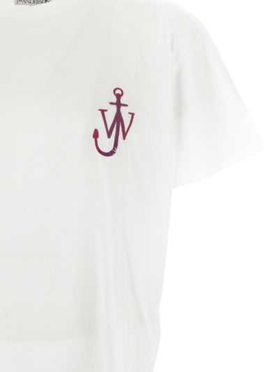 Shop Jw Anderson Logo T-shirt In White