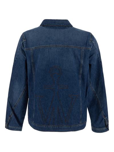 Shop Jw Anderson Denim Jacket In Blue