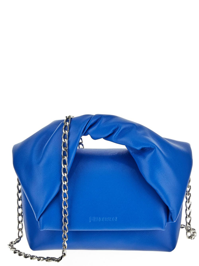 Shop Jw Anderson Small Twister Bag In Blue