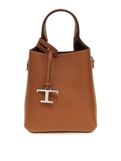 Shop Tod's Micro Bag Handbag In Marrón