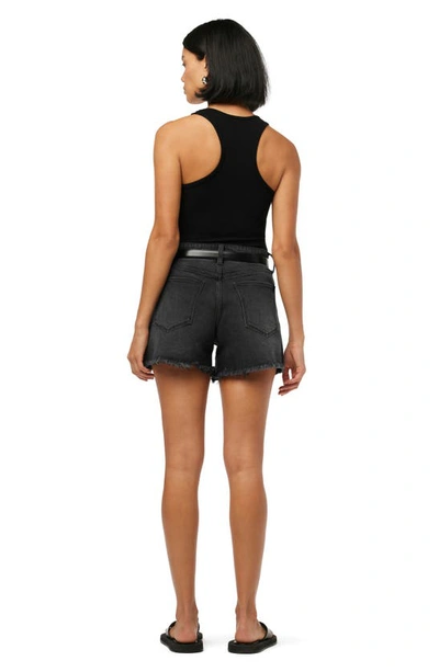 Shop Joe's The Jessie Frayed High Waist Relaxed Denim Shorts In Finesse