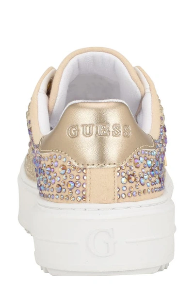 Shop Guess Denesa Platform Sneaker In Gold