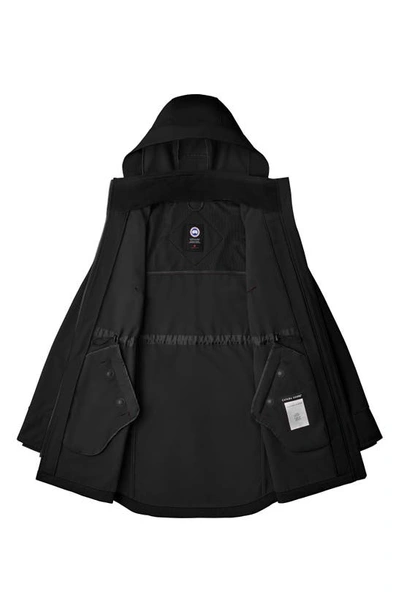 Shop Canada Goose Avery Water Repellent Hooded Jacket In Black - Noir