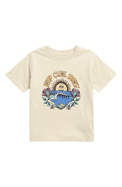 Shop Rip Curl Kids' Mystic Waves Graphic T-shirt In Vintage White