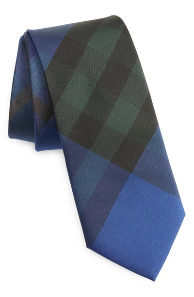 Shop Burberry Manston Check Silk Tie In Knight Ip Check