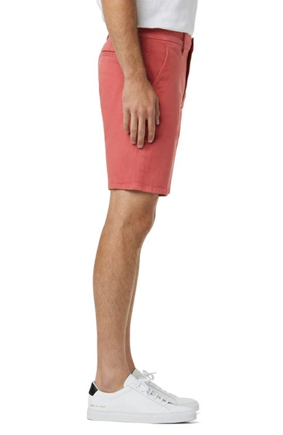 Shop Joe's The Brixton Slim Straight Shorts In Mineral Red