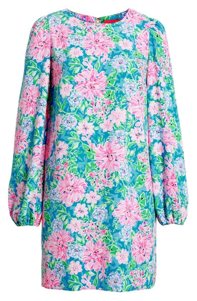 Shop Lilly Pulitzer Alyna Long Sleeve Shift Dress In Multi Spring In Your Step