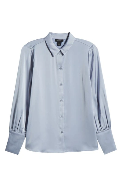 Halogen Button-up Shirt In Slate Blue