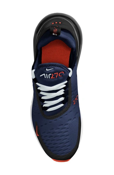 Shop Nike Kids' Air Max 270 Sneaker In Midnight Navy/ Red/ Black
