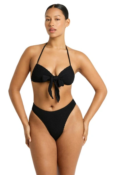 Shop Bondeye Jean Triangle Bikini Top In Black Eco
