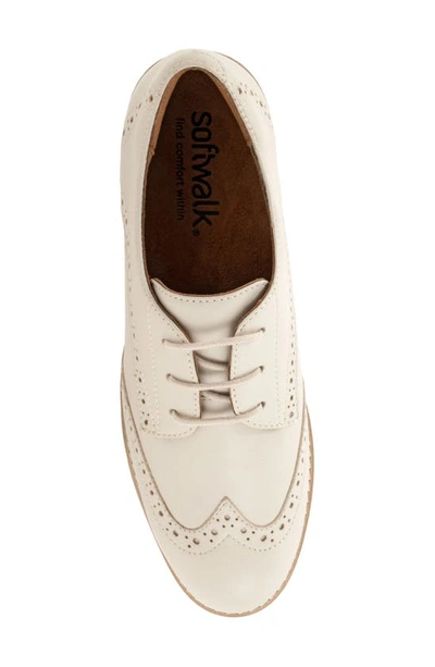 Softwalk Willet Wingtip Derby In Ivory