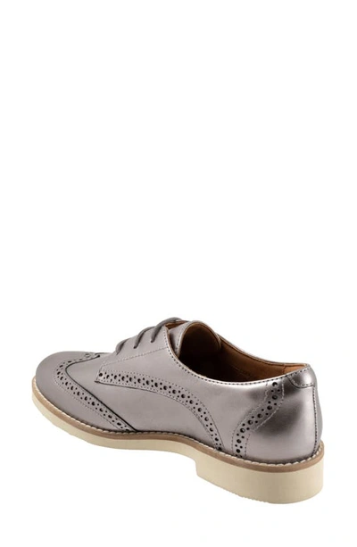 Shop Softwalk Willet Wingtip Derby In Pewter