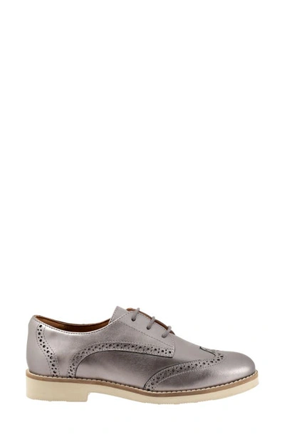 Shop Softwalk Willet Wingtip Derby In Pewter