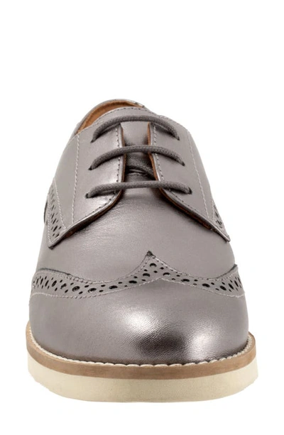 Shop Softwalk Willet Wingtip Derby In Pewter