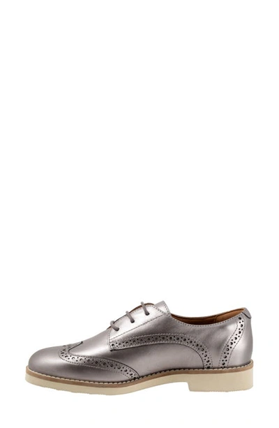 Shop Softwalk Willet Wingtip Derby In Pewter