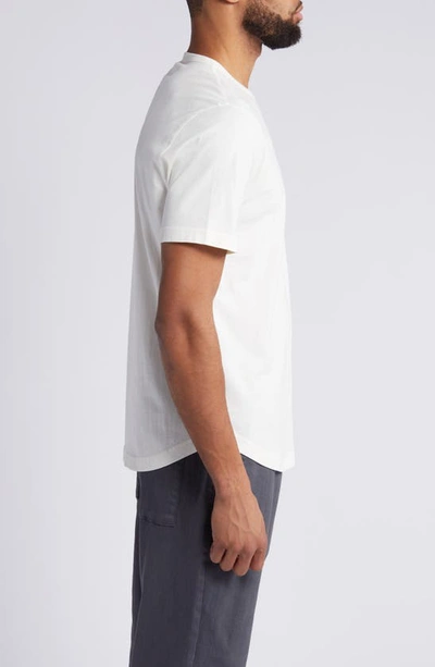 Shop Treasure & Bond Short Sleeve Curved Hem T-shirt In Ivory Egret