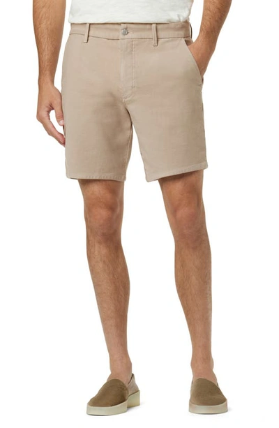 Shop Joe's The Airsoft Slim Straight Leg Terry Chino Shorts In Cobblestone