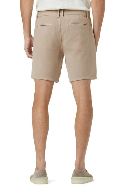 Shop Joe's The Airsoft Slim Straight Leg Terry Chino Shorts In Cobblestone