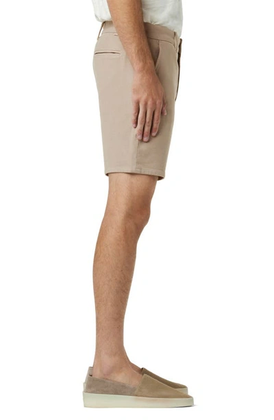 Shop Joe's The Airsoft Slim Straight Leg Terry Chino Shorts In Cobblestone