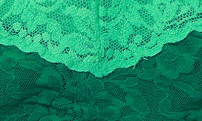 Shop Hanky Panky Colorplay Original Lace Thong In Envy Green/ Agave