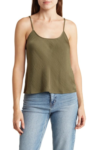Shop Abound Washed Satin Camisole In Olive