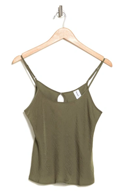 Shop Abound Washed Satin Camisole In Olive