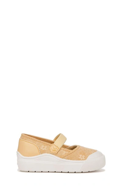 Shop Dr. Scholl's Kids' Time Off Mary Jane Sneaker In Gold Yellow