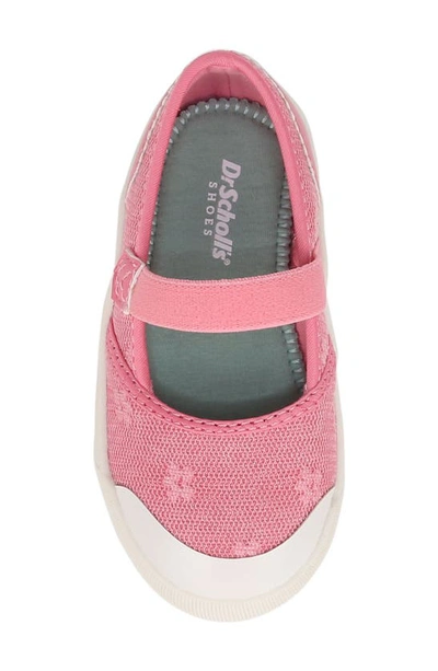 Shop Dr. Scholl's Kids' Time Off Mary Jane Sneaker In Hot Pink