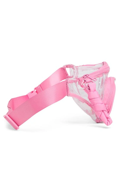 Shop Madden Girl Clear Vinyl Belt Bag In Light Pink