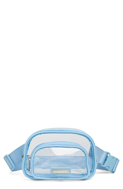 Shop Madden Girl Clear Vinyl Dome Belt Bag In Light. Blue