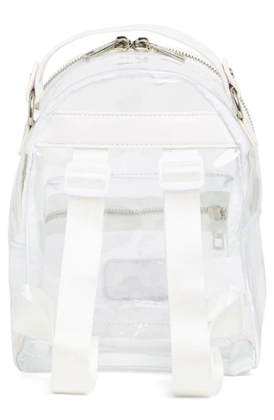 Shop Madden Girl Clear Vinyl Mini Backpack In White