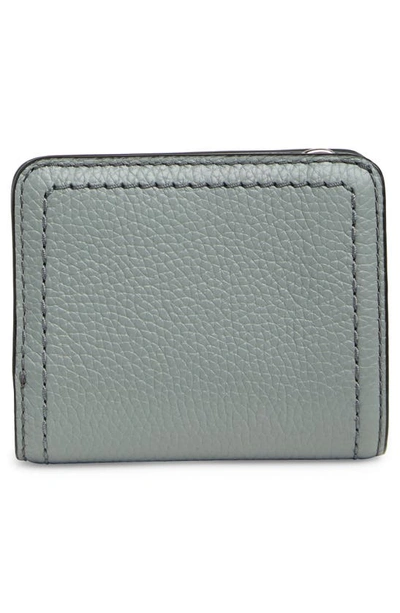 Shop Marc Jacobs Mini Compact Wallet In Rock Grey
