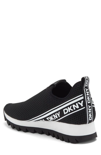 Shop Dkny Alani Knit Sneaker In Black